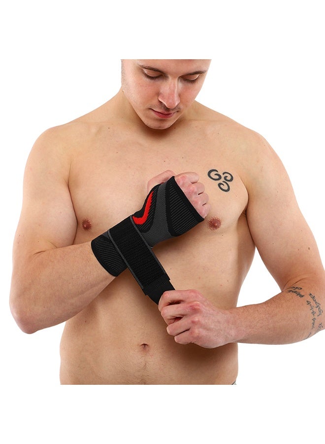 SIBOTE Wrist Brace Support for Gym & Sports – Adjustable Compression Wrist Wrap for Weightlifting, Fitness Training, Workout, Cross Training & Daily Physical Activities – Comfortable, Durable Wrist Protection for Injury Prevention and Stability - Image 5